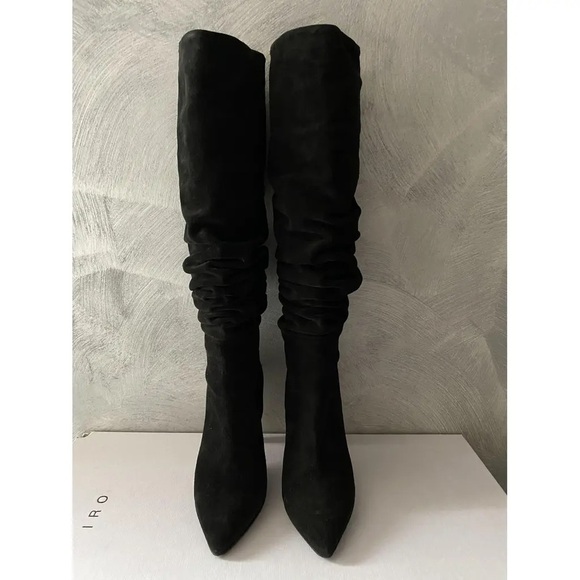 IRO Elegant Black Women's Knee-High Boots 38 - Picture 2 of 9